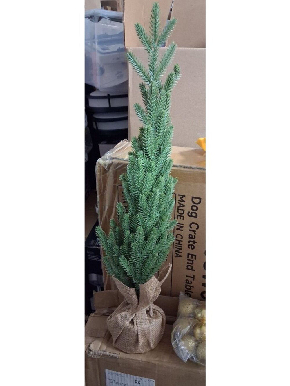 2Ft Pre-Lit Mini Christmas Tree With Decorations NEW